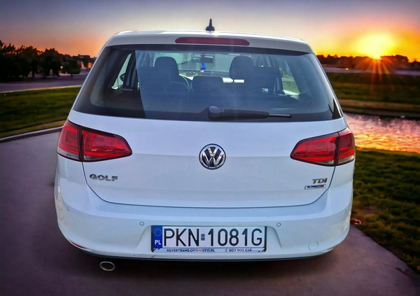 Volkswagen Golf cena 38500 przebieg: 126000, rok produkcji 2015 z Sompolno małe 631